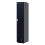 1 Door Clothing Locker Cabinet Black Standard Lock 2 Keys 180x38x45cm 30kg Capacity