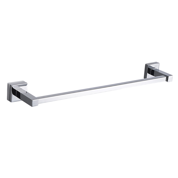 Classic Chrome Single Towel Bar Rail Bathroom Simple Design 62x7x5cm