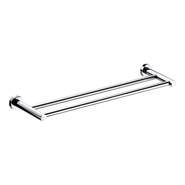 Classic Double Towel Bar Rail Bathroom Elegant Sturdy Mounting Manual 635mm