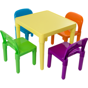 Kids Table and Chairs Play Set Toddler Child Toy Activity Furniture In Outdoor BPA Plastic