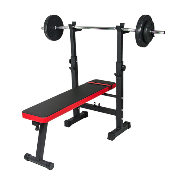 Folding Flat Weight Lifting Bench Body Workout Exercise Machine Home Fitness. Heavy duty steel non slip feet compact design.