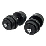 50KG Dumbbell Adjustable Weight Set Train Shoulders Biceps Triceps 1 Year Warranty