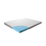 Queen Memory Foam Mattress Topper Cooling Gel Infused CertiPUR Approved. Soft Hypoallergenic Cover. 3 Memory Foam. 2 Layer Design. 153x203x8cm.