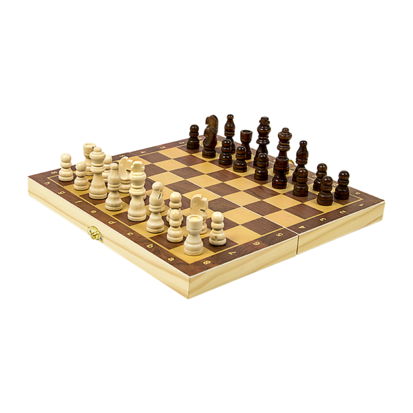 Wooden Chessboard Set Folding Large Chess Toy Gift Heirloom Quality Portable