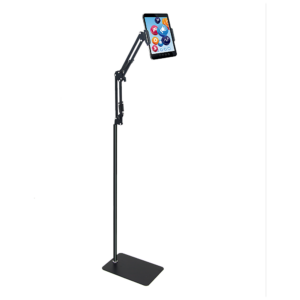 Hands Free Floor Stand Adjustable Bed Clip Holder Tablet iPad iPhone Switch. Universal Clip Holder 360 Degree Adjustable Stand.