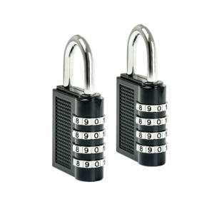 X2 Combination Padlock 4 Digit Weatherproof Security School Lock Travel Durable Steel Resettable Code 10000 Combinations