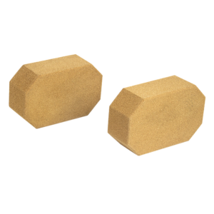 Natural Cork Octagon Yoga Blocks Brick Exercise 2 pcs Set Eco Non Slip Perfect for Yoga Pilates and Stretching Lightweight and Durable 100% Natural Cork Material 13x15x7.6cm 2 Pack