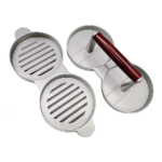 Double Burger Press Non Stick Aluminium Hamburger Maker BBQ Tool Ergonomic Handle