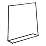 Industrial Steel Clothing Garment Rack Sturdy & Elegant Solution for Retail or Home Black