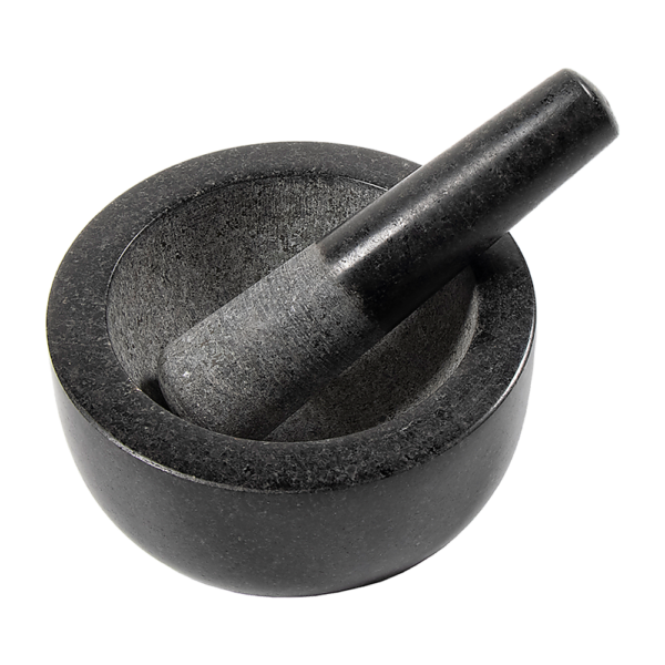 Large Granite Pestle and Mortar Set Durable Stone Spice & Herb Crusher 16cm Bowl