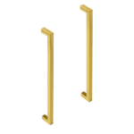 15x Brushed Brass Drawer Pulls Gold Finish 256mm Kitchen Cabinet Handles Rust Resistant