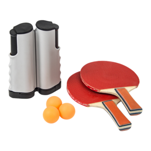 Table Tennis Set Portable Travel Ping Pong Ball Extendable Randy Travis Machinery