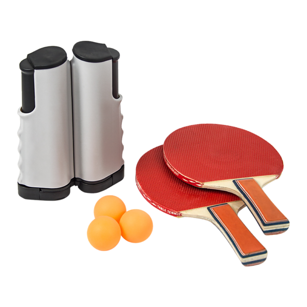 Table Tennis Set Portable Travel Ping Pong Ball Extendable Randy Travis Machinery