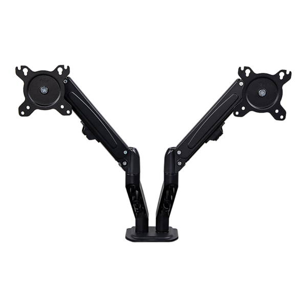 Dual Screen Gas strut Monitor Stand Mount Desktop Bracket LED/LCD Randy Travis Machinery 360 Rotation 180+ Swivel 2 Screens