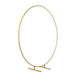 2M Wedding Hoop Arch Backdrop Stand Gold Iron 5kg Capacity 2m Diameter Perfect for Weddings Parties and Home Decor