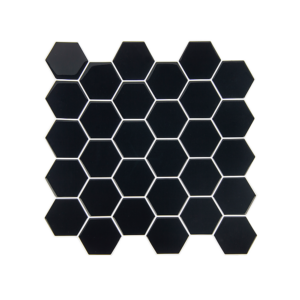 3D Hexagonal Black Tiles Peel & Stick Wall Tile Mosaic 10 Sheets High Quality Material