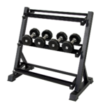 Dumbbell Rack Storage Stand Hex Weight Heavy Duty 3 Tier Wide Home Gym Fitness Commercial Steel 300kg Max Angled Shelves Compact No Weights