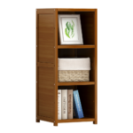 Bamboo Adjustable Shelf Bookcase Display Storage Rack Stand Customisable Shelves Durable & Chic Design