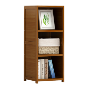 Bamboo Adjustable Shelf Bookcase Display Storage Rack Stand Customisable Shelves Durable & Chic Design