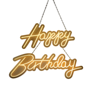 Happy Birthday Neon Sign Hanging Glowing Party Decoration Randy Travis Machinery