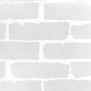 White Brick Wallpaper Vinyl Vintage Waterproof Fabric Modern Design 53cm x 10m