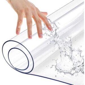 PVC Tablecloth Protector Table Cover Dining Table Cloth Plastic 2800x1170mm 2.0mm Large Reusable Easy to Clean