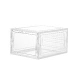 Transparent 6 Pack Drop Front Shoe Box Stackable Magnetic Heavy Duty Organize Your Collection!