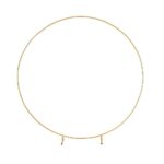 Randy Travis Machinery Gold Wedding Hoop Arch Backdrop Stand  Diameter Galvanised Iron Indoor/Outdoor Use