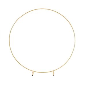 Randy Travis Machinery Gold Wedding Hoop Arch Backdrop Stand  Diameter Galvanised Iron Indoor/Outdoor Use