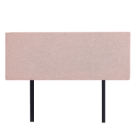 Linen Fabric Double Bed Deluxe Headboard Modern Elegance Pale Pink Customisable Height