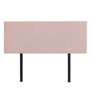 Linen Fabric Double Bed Deluxe Headboard Modern Elegance Pale Pink Customisable Height