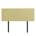 Linen Fabric Double Bed Deluxe Headboard Sulfur Yellow Modern Elegance Customisable Height Removable Cover Double Size