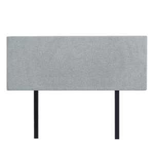 Linen Fabric Double Bed Deluxe Headboard Stone Grey. Modern Elegance Long Lasting Linen Customisable Height Removable Cover.