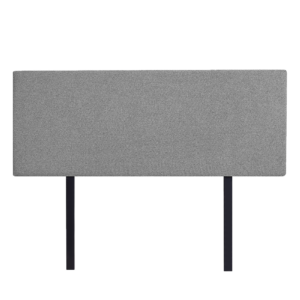 Linen Fabric Double Bed Deluxe Headboard Night Ash. Modern Elegance Long Lasting Linen Customisable Height Removable Cover.