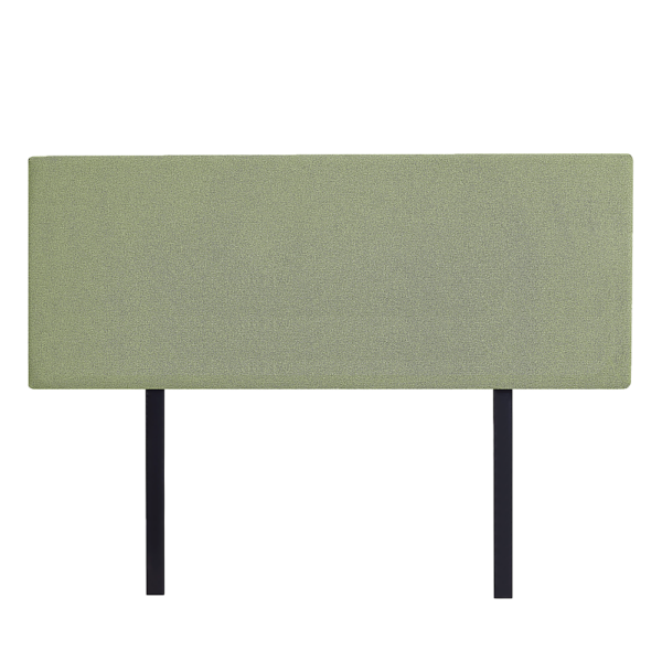 Linen Fabric Queen Bed Deluxe Headboard Olive Green. Modern Elegance Long Lasting Linen Fabric Customisable Height Removable Cover.