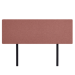 Linen Fabric King Bed Deluxe Headboard Modern Elegance Pearl Copper Brown Customisable Height