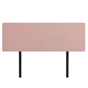 Linen Fabric King Bed Deluxe Headboard Modern Elegance Pale Pink Customisable Height