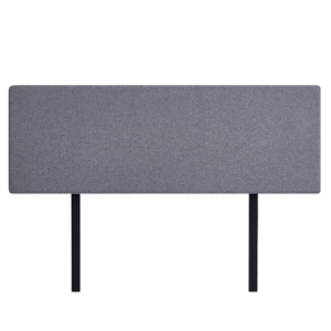 Linen Fabric King Bed Deluxe Headboard Modern Elegance Slate Ash Customisable Height