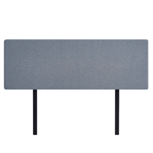 Linen Fabric King Bed Deluxe Headboard Berlin Blue. Modern Elegance Long Lasting Linen Customisable Height Removable Cover.