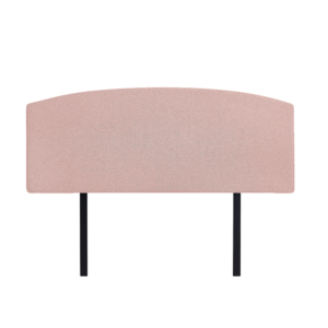 Linen Fabric Double Bed Curved Headboard Pale Pink Modern Elegance Long Lasting Customisable Height Removable Cover Double Size