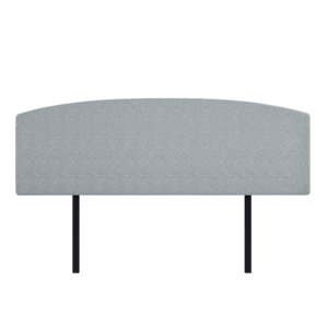 Linen Fabric King Bed Curved Headboard Stone Grey. Modern Elegance Long Lasting Linen Fabric Customisable Height Removable Cover.