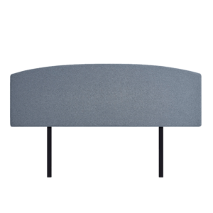 Linen Fabric King Bed Curved Headboard Berlin Blue. Modern Elegance Long Lasting Linen Fabric Customisable Height Removable Cover.