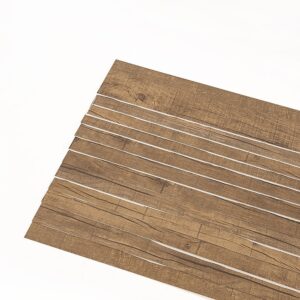 Vinyl Floor Tiles Self Adhesive Flooring Smoked Eucalyptus Wood Grain 16 Pack 2.3SQM Easy Install Durable Eco Friendly