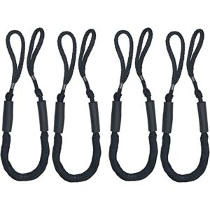 Marine Bungee Dock Line Boat Mooring Rope Anchor Cord Stretch 4 Pack No Numbers 80 Characters