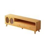 Mid Century Modern TV Console Cabinet Versatile & Functional Bamboo Stand