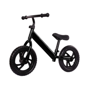 Kids Balance Bike Ride On Toys Push Bicycle Adjustable Handlebars Padded Seat EVA Tires Black