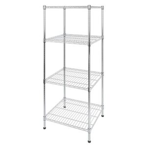 Modular Wire Storage Shelf Carbon Chrome Plated 600x600x1800mm Steel Shelving