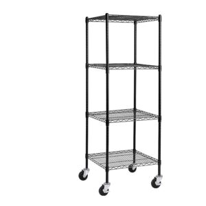 Modular Wire Storage Shelf 600x600x1800mm Steel Shelving with Adjustable Shelves & Legs