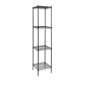 Modular Wire Storage Shelf Steel Shelving 450x450x1800mm Adjustable Legs 4 Shelves