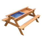 Sand Water Wooden Picnic Table Versatile Outdoor Toy for Kids